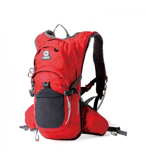 Hawk Pentagram Outdoor Travel Backpack Red